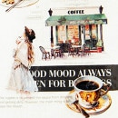 即日出荷 クリアシール コラージュ素材 シール コーヒー 人物 女の子 イラスト ブラウン 珈琲 ショップ 店 建物 建築 カフェ 一軒家 手紙 食パン ケーキ 食品 観葉植物 動物 水彩 生活 雑貨