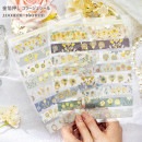 即日出荷 金箔押し コラージュ シール シールシート 大人 花 模様 和風 洋風 枠 デコ 型抜き カット済 2枚 海外 コラージュ 素材 ステッカー 外国 シール スクラップブッキング デコレーショ