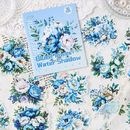 即日出荷 マステシール 華やかな花柄 大きめ 特油 凹凸 立体 光沢 水彩 手描き風 コラージュ素材 ローズ 薔薇 バラ 小鳥 牡丹 ボタン 花びら 花輪 イラスト ステッカー おしゃれ コラージュ 