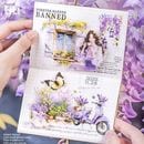 即日出荷 耐水 クリアシール 藤の花 人物 動物 猫 熊 女の子 女性 妖精 ガーデニング 窓 小屋 建築 建物 くま 小鳥 コーヒー ケーキ 花柄 パープル 紫系 コラージュ素材 おしゃれ 人物シー
