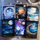 即日出荷 海外デザインペーパー 神秘 幻想 宇宙 月 星 雲 惑星 夜空 童話 ブラック ヴィンテージ ペーパー コラージュ素材 ペーパー 海外 紙物 紙もの 背景紙 素材紙 便箋 紙モノ アンティー