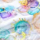 即日出荷 90枚 金箔押し 耐水 クリアシール 泡 あわ 水彩 ラメ 水滴 ぼかし 水 流 動き くも 雲 背景 暈し イラスト シール コラージュ素材 買い得セット 箔押しシール 泡シール 雲シール