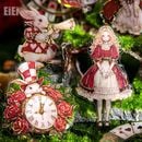 即日出荷 金箔押し アリス 不思議の国のアリス 童話 人物 物語 耐水 キャラクターステッカー 30枚  コラージュ素材 海外 紙モノ 紙物 かわいい 動物 奇妙 世界 イラストステッカー 耐水シール