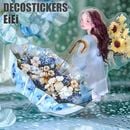 即日出荷 耐水シール かさ 花傘 傘 日傘 長傘 雨傘 雲 雨天 雨の日 傘 イラスト シール フレークシール コラージュ素材 かわいい 傘シール 薔薇 バラ 花柄 傘 花 梅雨 雨 イラストシール 