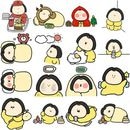 即日出荷 人物シール 65枚65柄 女の子 フレークシール イラストステッカー コラージュ 素材 大きめ 人物 ステッカー 海外シール 大人 彼女 女子 ファッション シール 大人 手帳 デコ デコシ