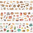 即日出荷 型抜き クリアテープ 幅広50mm 珈琲 コーヒー 食パン いちご ケーキ 文房具 食品 間食 スナック マスキングテープ 耐水 PET 透明 シール ダイカット テープ コラージュ素材 か