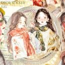 即日出荷 人物シール 耐水 大きめ 水彩タッチ 手描き風 女の子 少女 女子 女性 イラストシール 20枚 ガールズシール PET シール クリアシール 女の子シール 冬 秋 春 夏 ブラウン 手書き