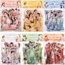 即日出荷 240枚 大きめ 人物シール 大人 欧米 女性 女の子 貴婦人 全身 イラストシール コラージュ素材 お買い得セットPET 耐水 シール アメリカン 人物 シール イラストステッカー アンテ