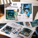 即日出荷 型抜き クリアテープ 幅広60mm 夜空 星 趣味 シール 女の子 望遠鏡 月 景色 人物 少女 女子 マット 一人暮らし 音楽 レース クリア マスキングテープ 耐水 人物シール コラージ