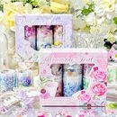 即日出荷 型抜き 柄違い6点入 ダイカット クリアテープ 花柄 薔薇 ローズ アジサイ 紫陽花 花束 紅葉 葉っぱ コラージュ素材 お買い得セット マスキングテープ 耐水 幅広50mm ロールシール 