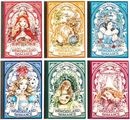 即日出荷 6冊セット シールブック 型抜き 物語 アリス 赤ずきん 童話 王子 プリンセス 男性 女性 女の子 人物 魔女 魔法 英語 絵本 挿絵 イラスト コラージュ素材 お買い得セット 異素材 キ