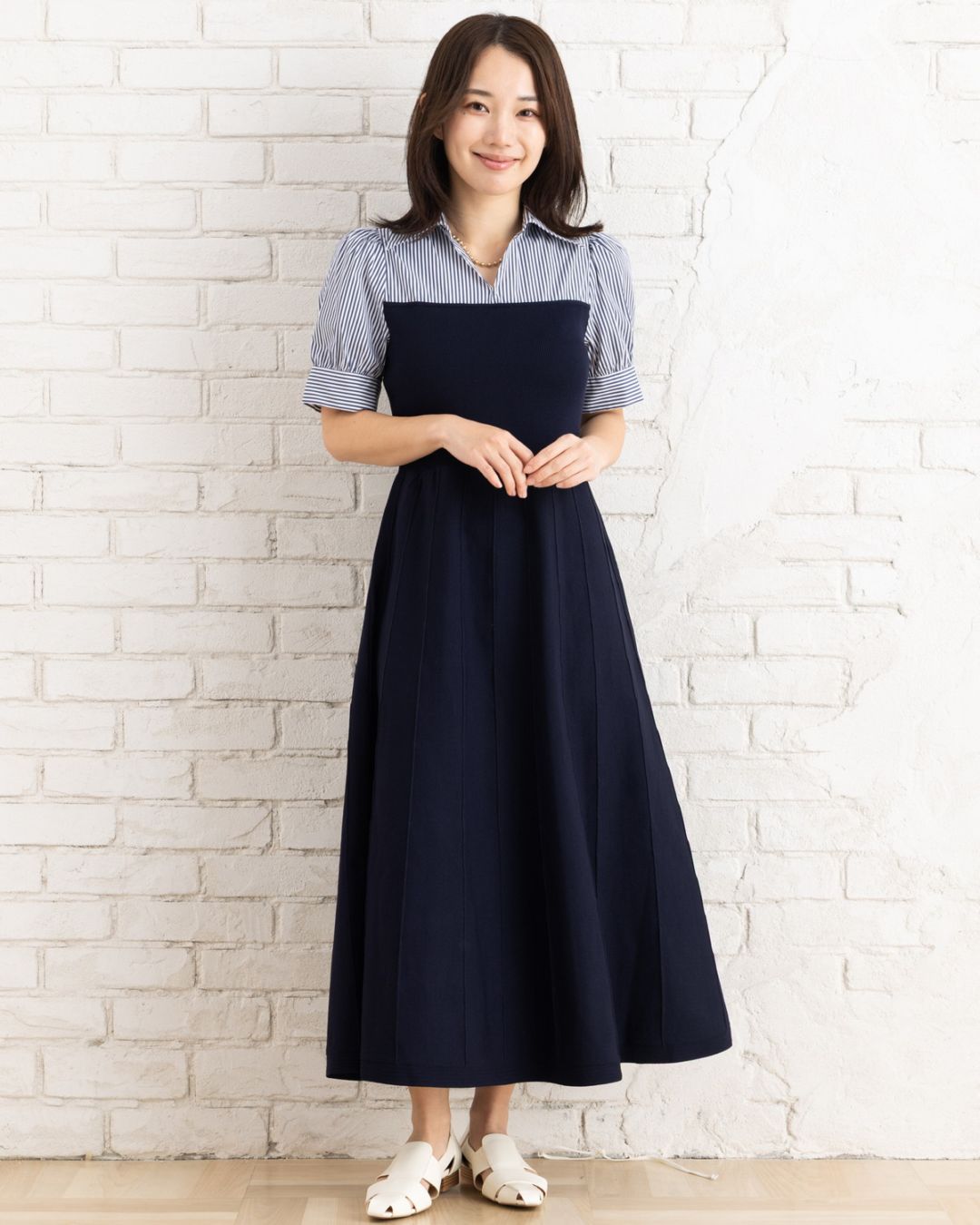 シャツ×ニットドッキングワンピース | すべての商品 | LATO＊CALLE