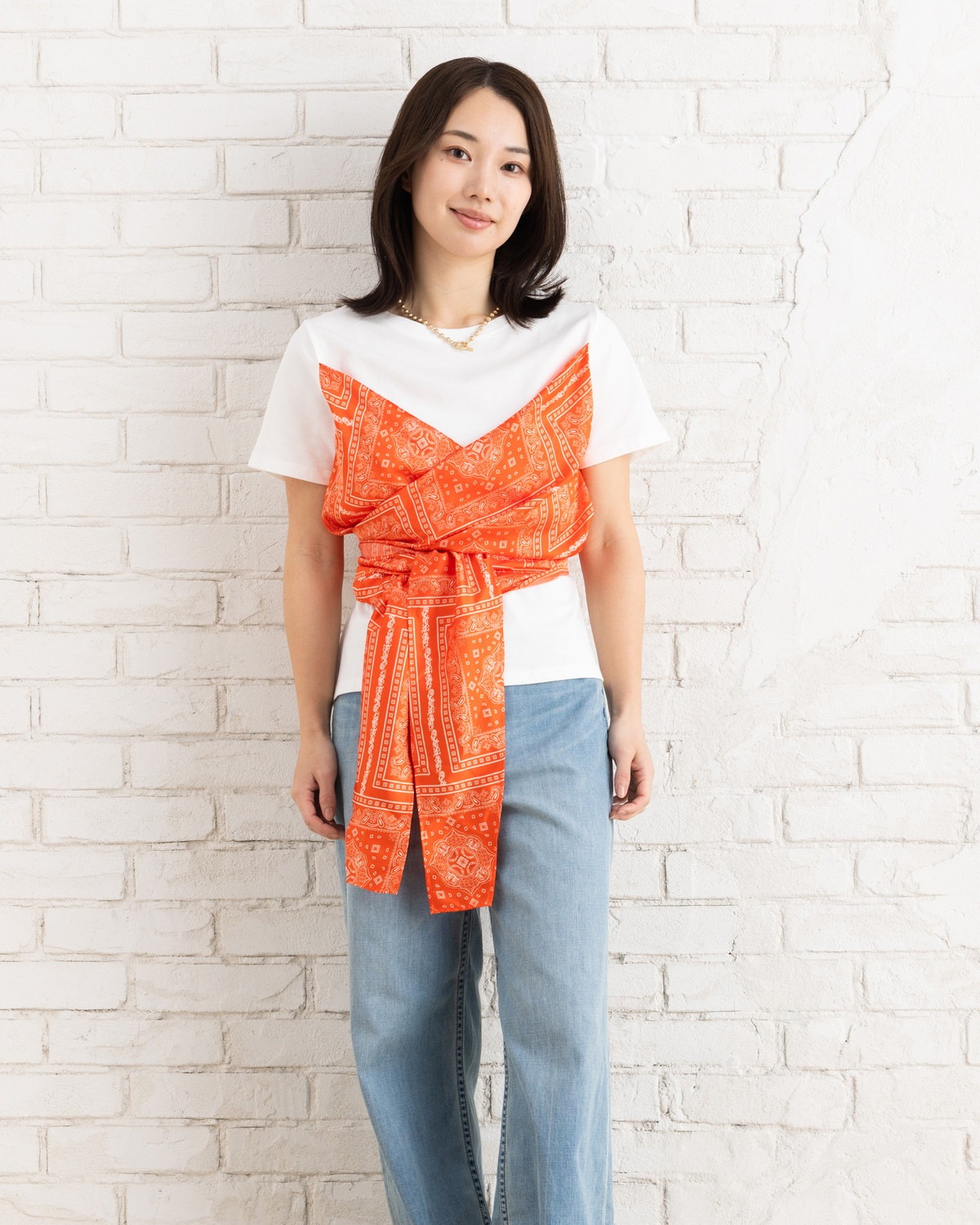 スカーフドッキングTシャツ