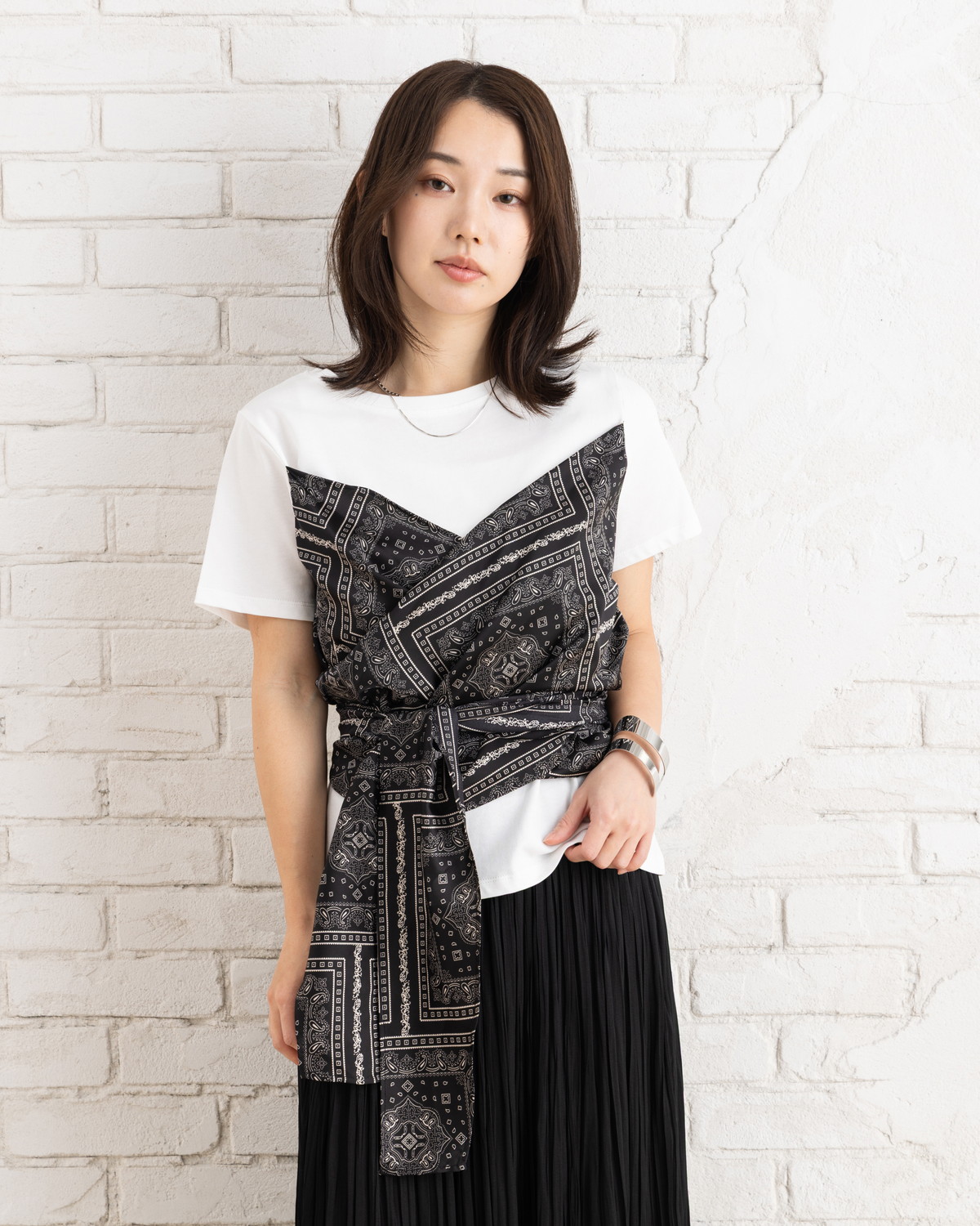 スカーフドッキングTシャツ | すべての商品 | LATO＊CALLE SELECT