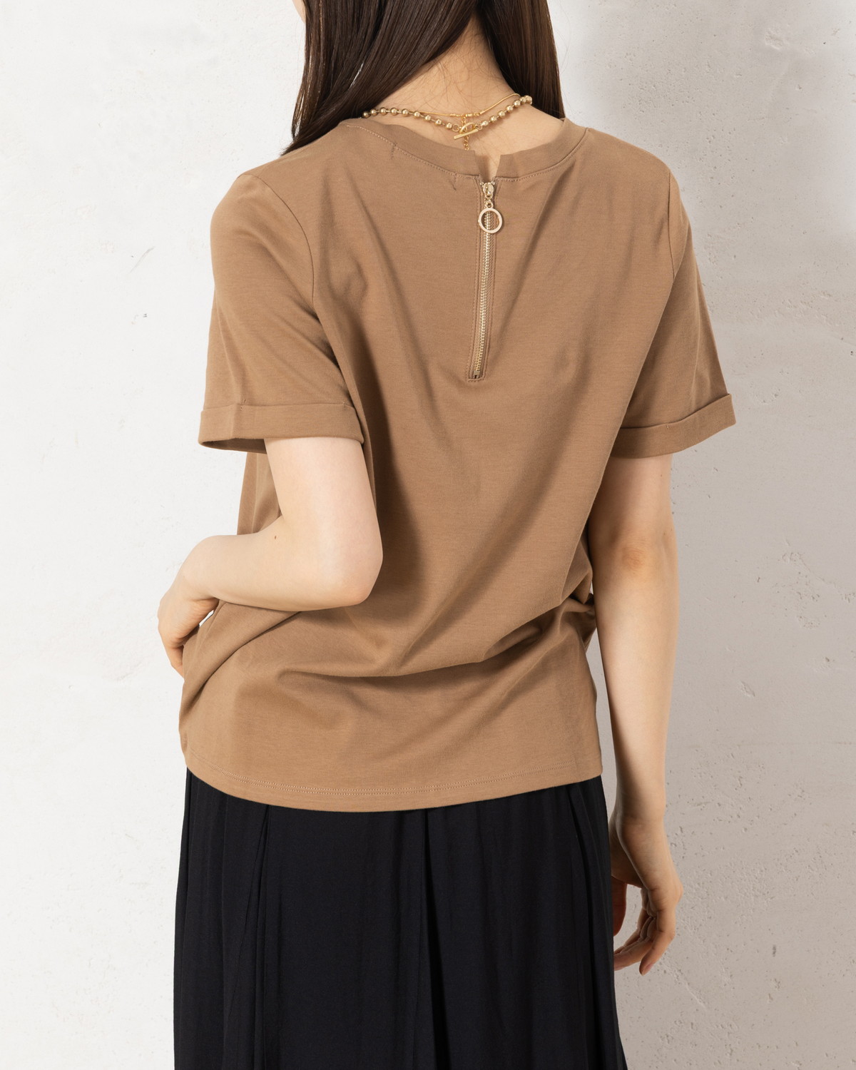 トリプルケアロゴバックZIP-Tシャツ