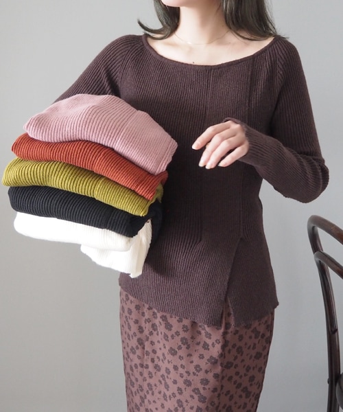 side slit rib knit | TOPS | LAULEN（ローレン）