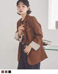 stitch double breasted jacket