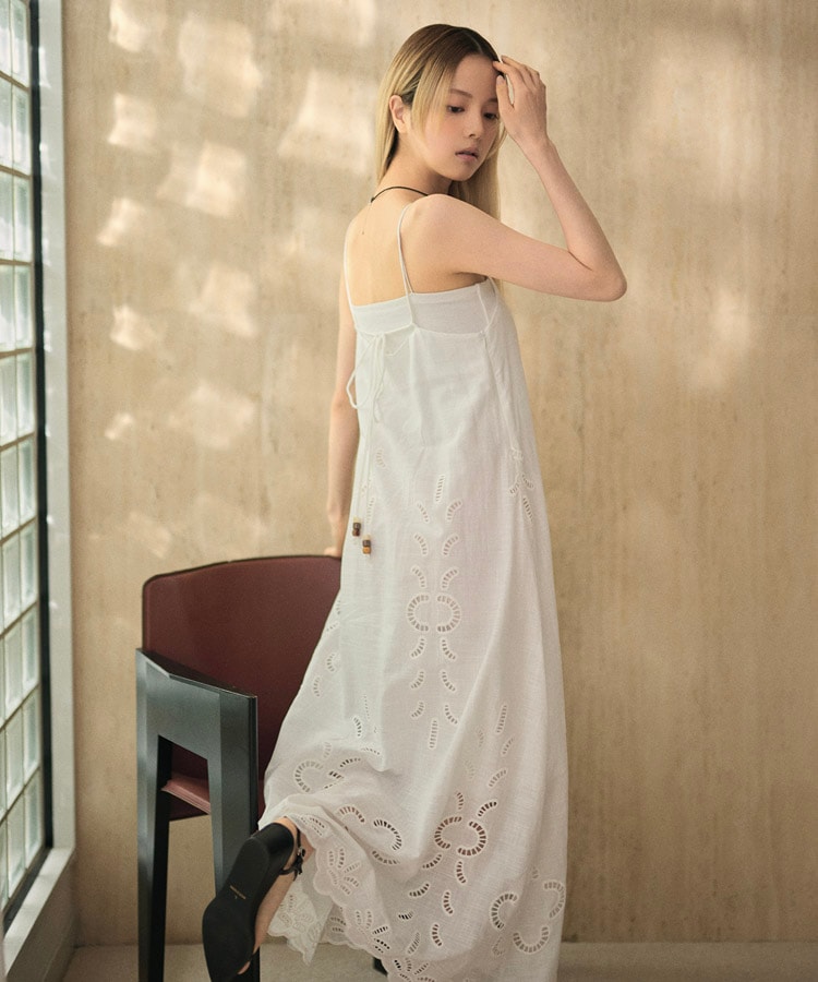 flower cutwork layered dress | DRESS | LAULEN（ローレン）