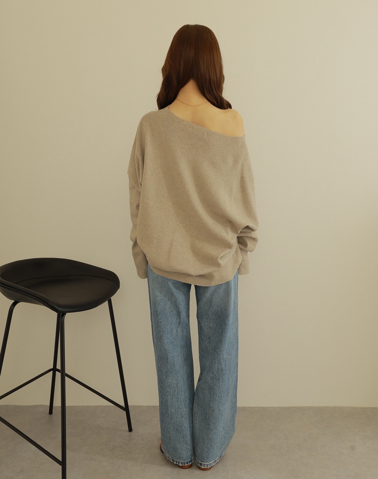 offshoulder oversize knit | TOPS | LAULEN