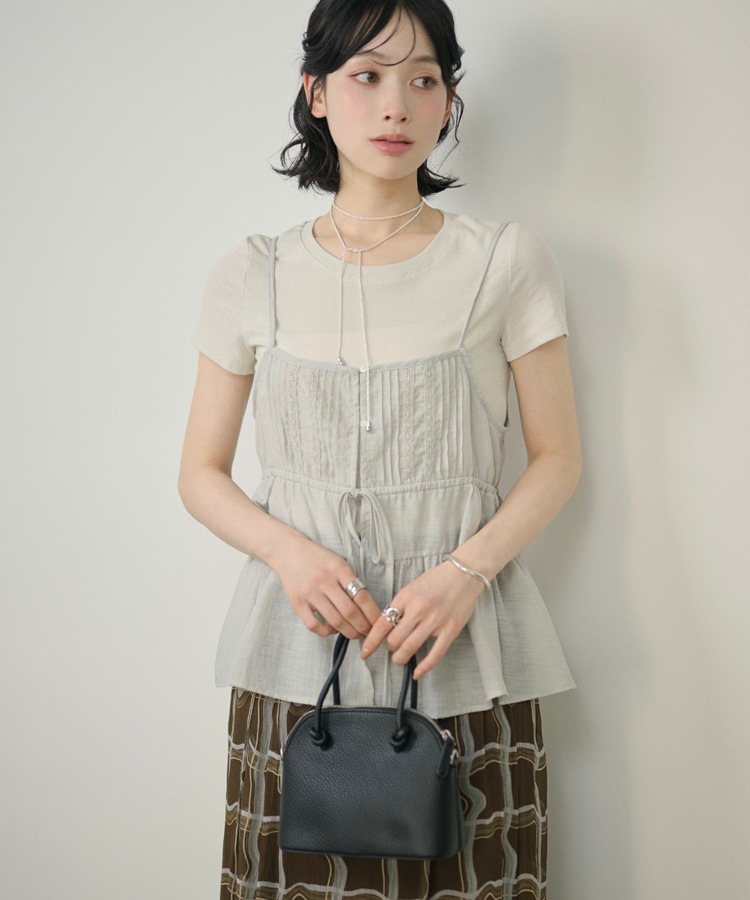 layered pintuck camisole tops | TOPS | LAULEN（ローレン）