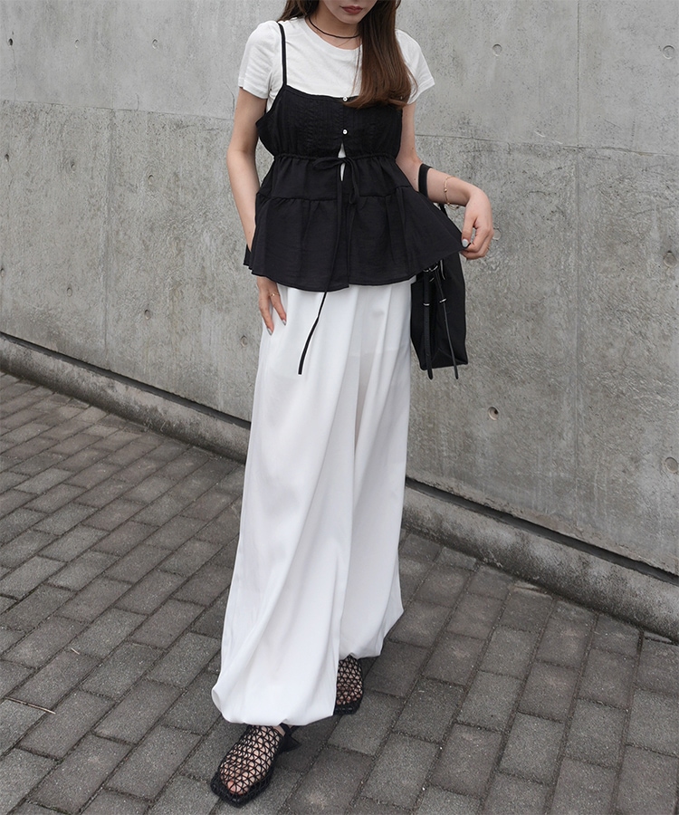 layered pintuck camisole tops | TOPS | LAULEN（ローレン）