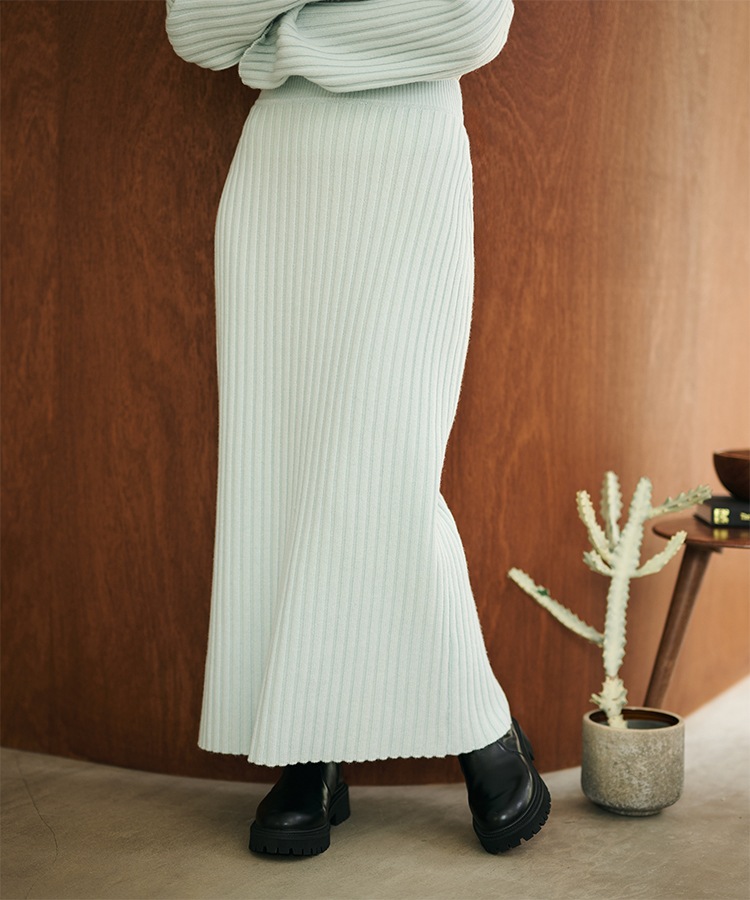 wool wide lib knit set up | DRESS | LAULEN（ローレン）