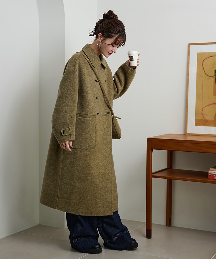 toggle button double breasted coat | OUTER | LAULEN（ローレン）