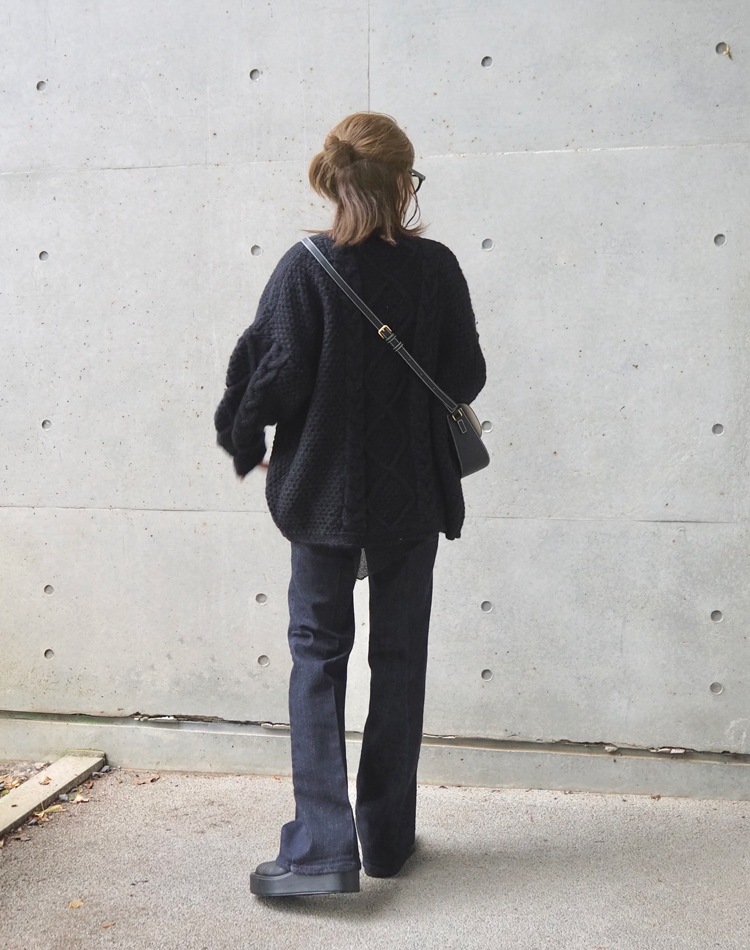 cable knit cardigan | TOPS | LAULEN