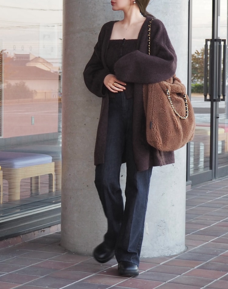 knit cardigan tops skirt 3set | DRESS | LAULEN