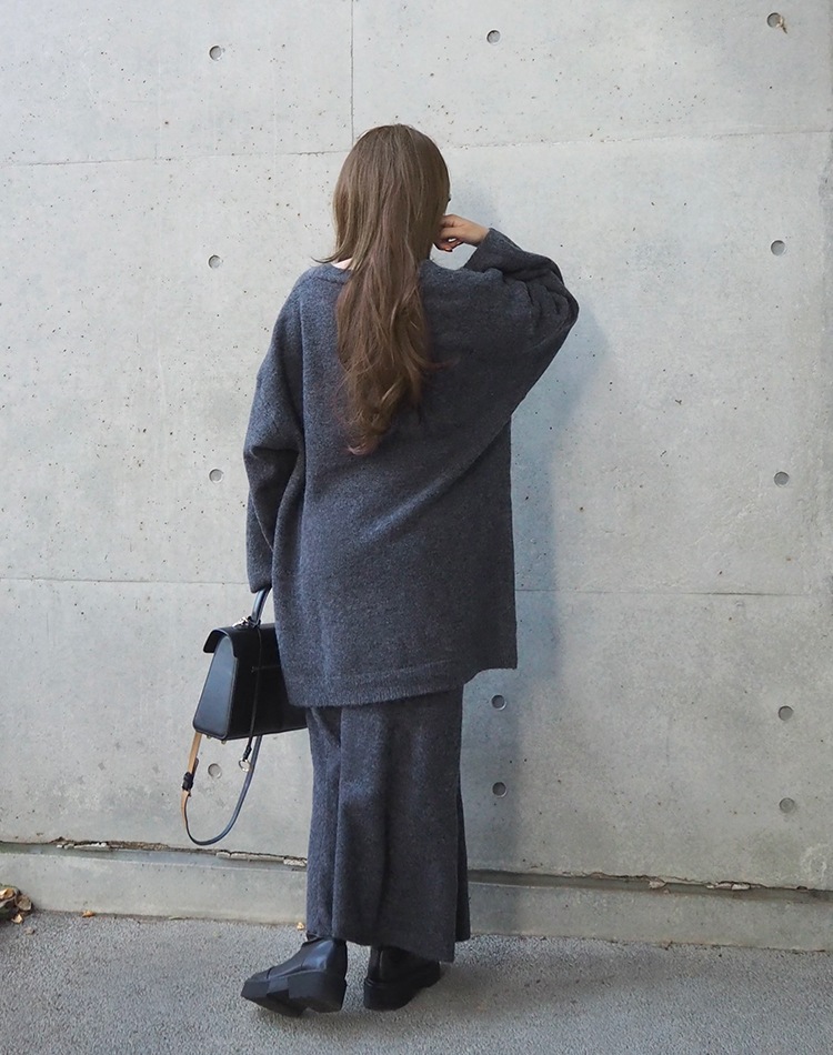 knit cardigan tops skirt 3set | DRESS | LAULEN