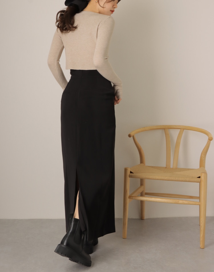 tuck long tight skirt | BOTTOMS | LAULEN（ローレン）
