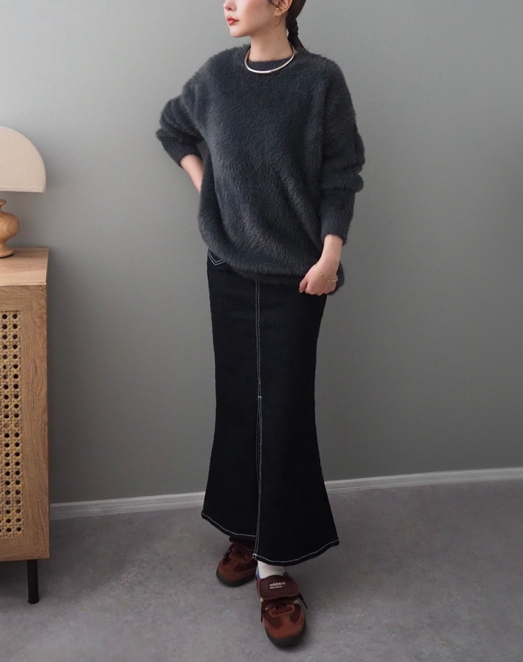 crew neck shaggy knit | すべての商品 | LAULEN（ローレン）