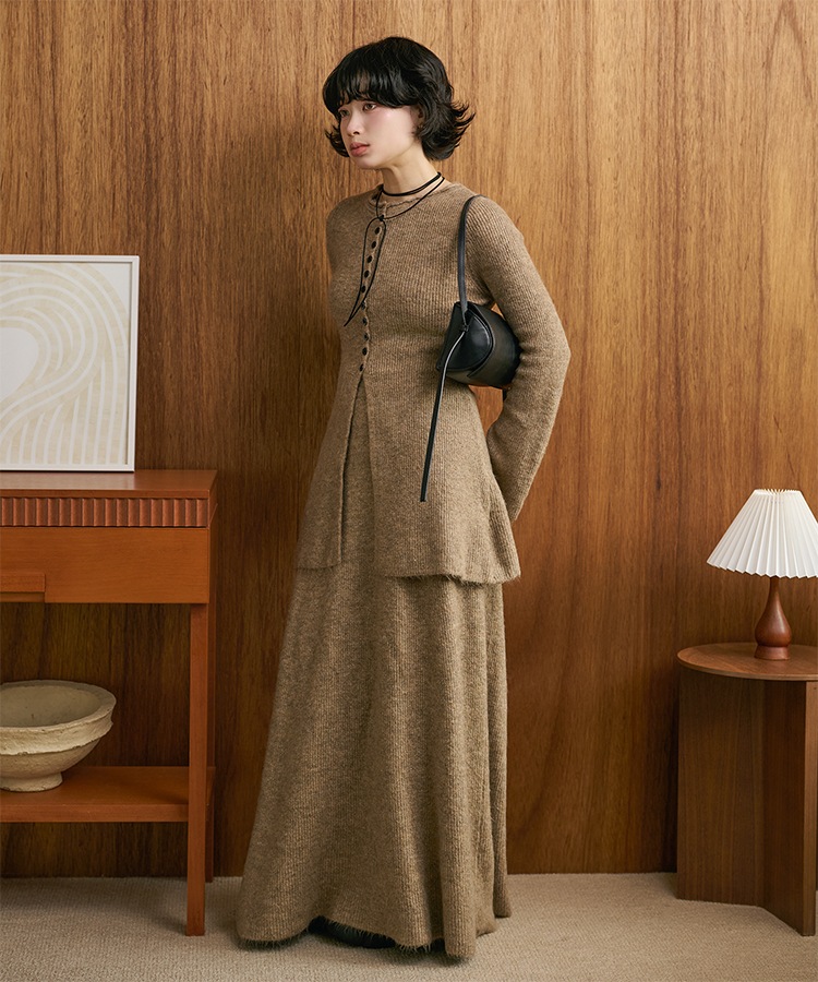 button slit knit set up | DRESS | LAULEN（ローレン）