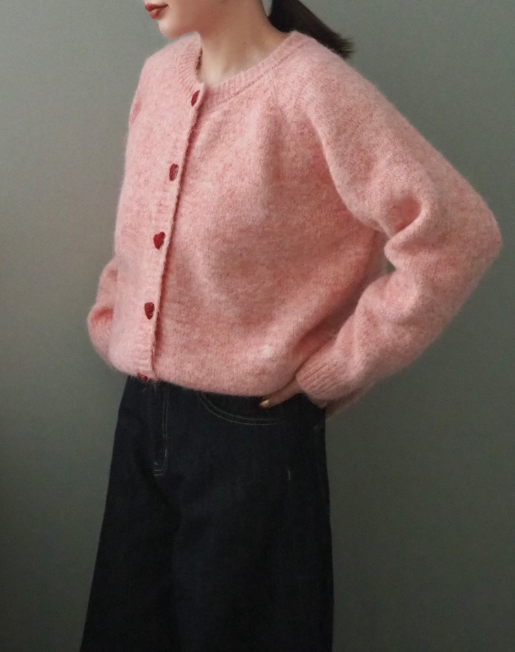 heart button knit cardigan | TOPS | LAULEN（ローレン）