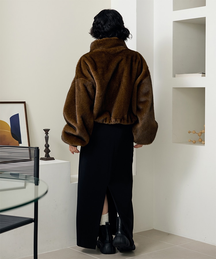 き*ら様 【即日発送】　短丈 Oversize Fur Jacket ブルゾン Poodle fur short blouson 【Rikako】 – NOTRE émor