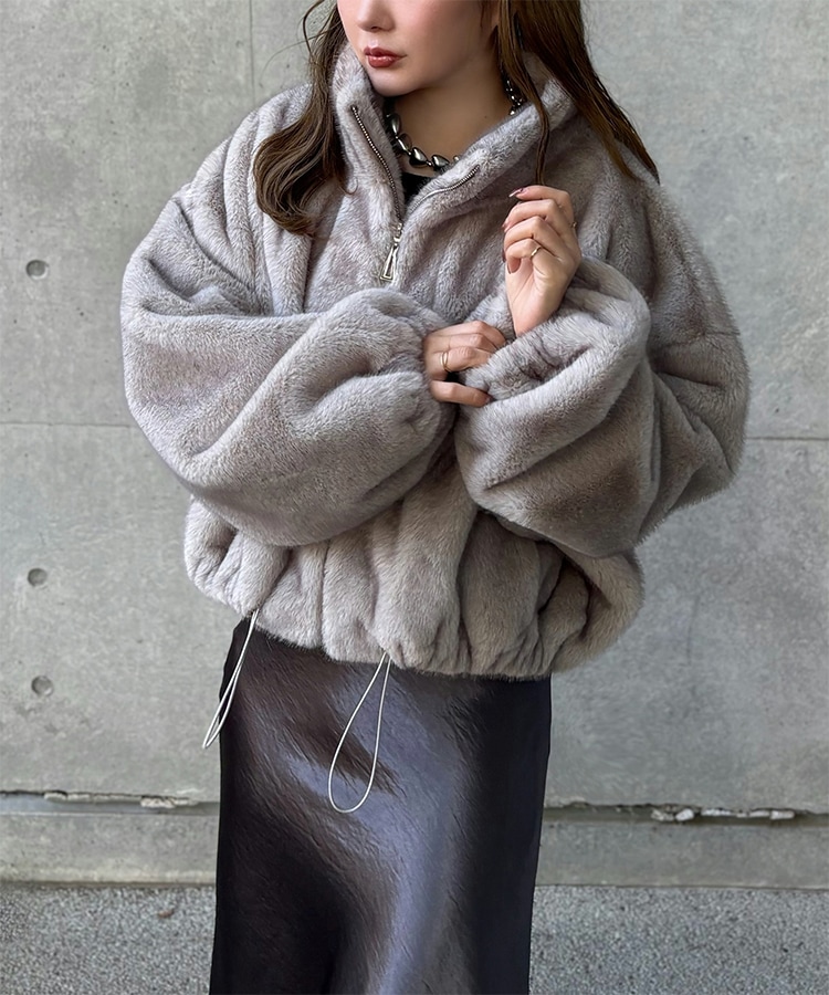 fur zip up short blouson | OUTER | LAULEN（ローレン）