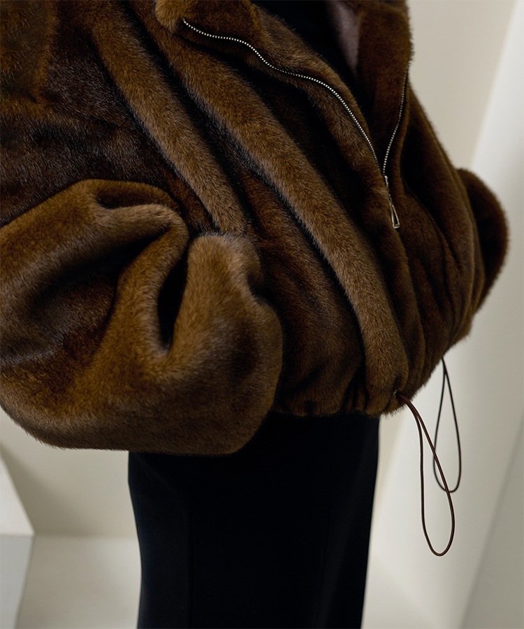 fur zip up short blouson | OUTER | LAULEN（ローレン）