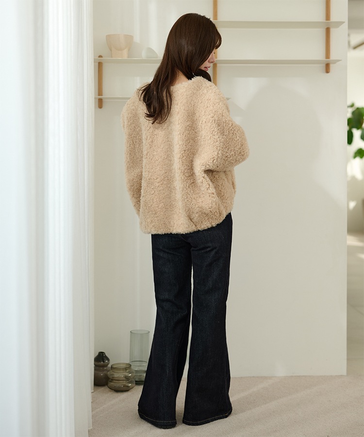 boa muffler zip up blouson | OUTER | LAULEN