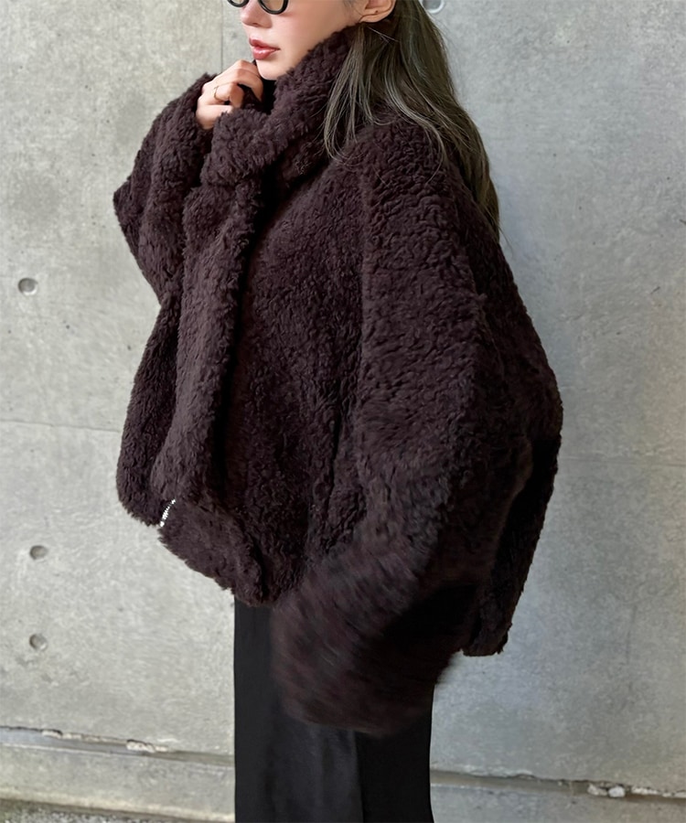 boa muffler zip up blouson | OUTER | LAULEN（ローレン）
