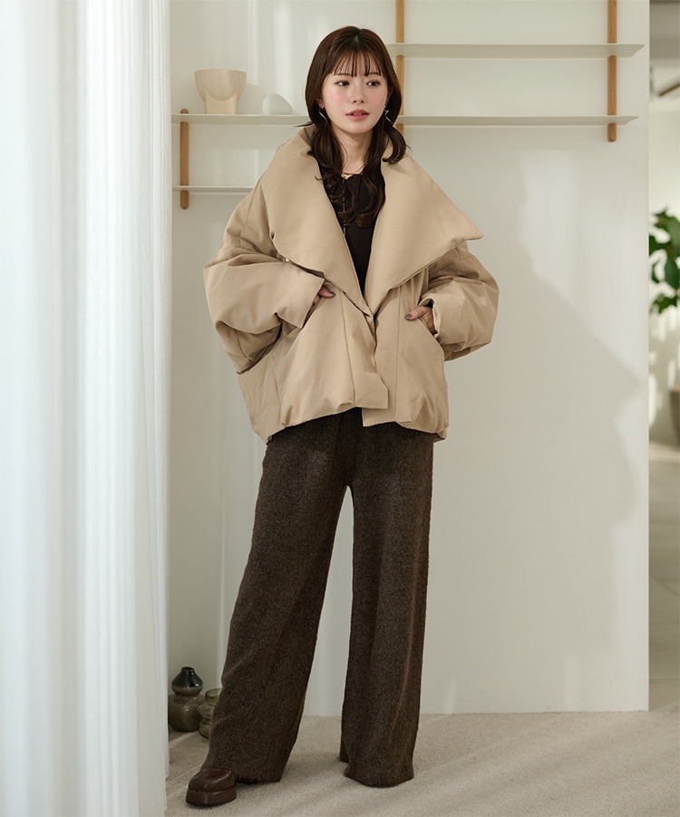 stand collar wrap down coat | OUTER | LAULEN（ローレン）