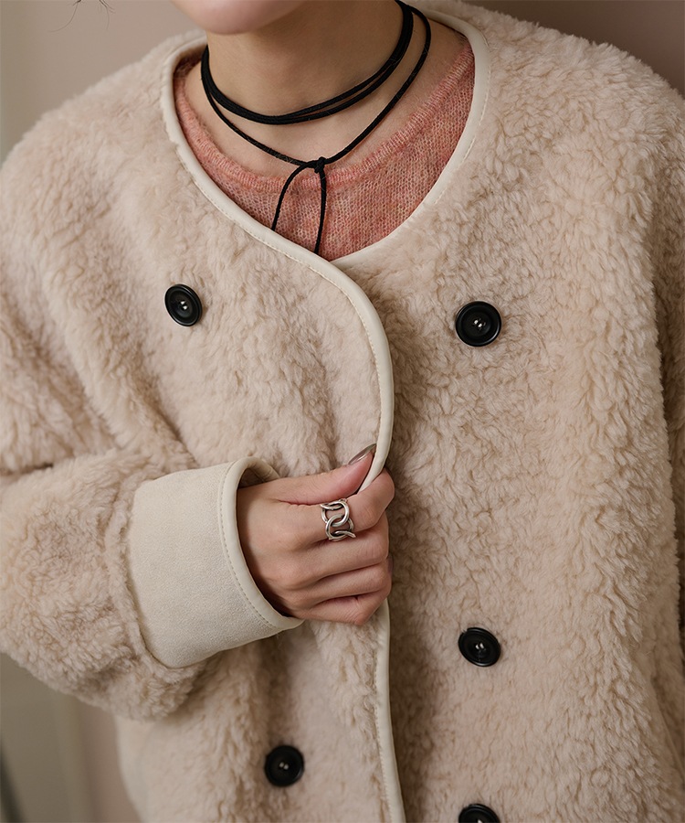 double button boa reversible jacket | OUTER | LAULEN（ローレン）