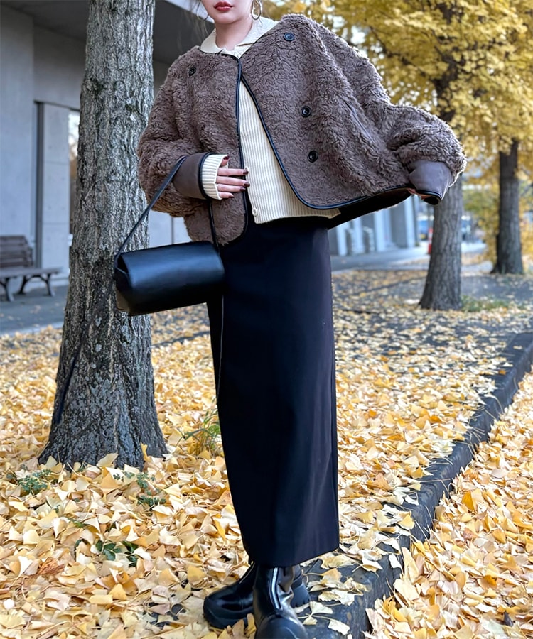 double button boa reversible jacket | OUTER | LAULEN（ローレン）