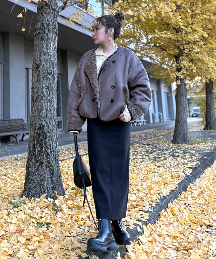 double button boa reversible jacket | OUTER | LAULEN（ローレン）