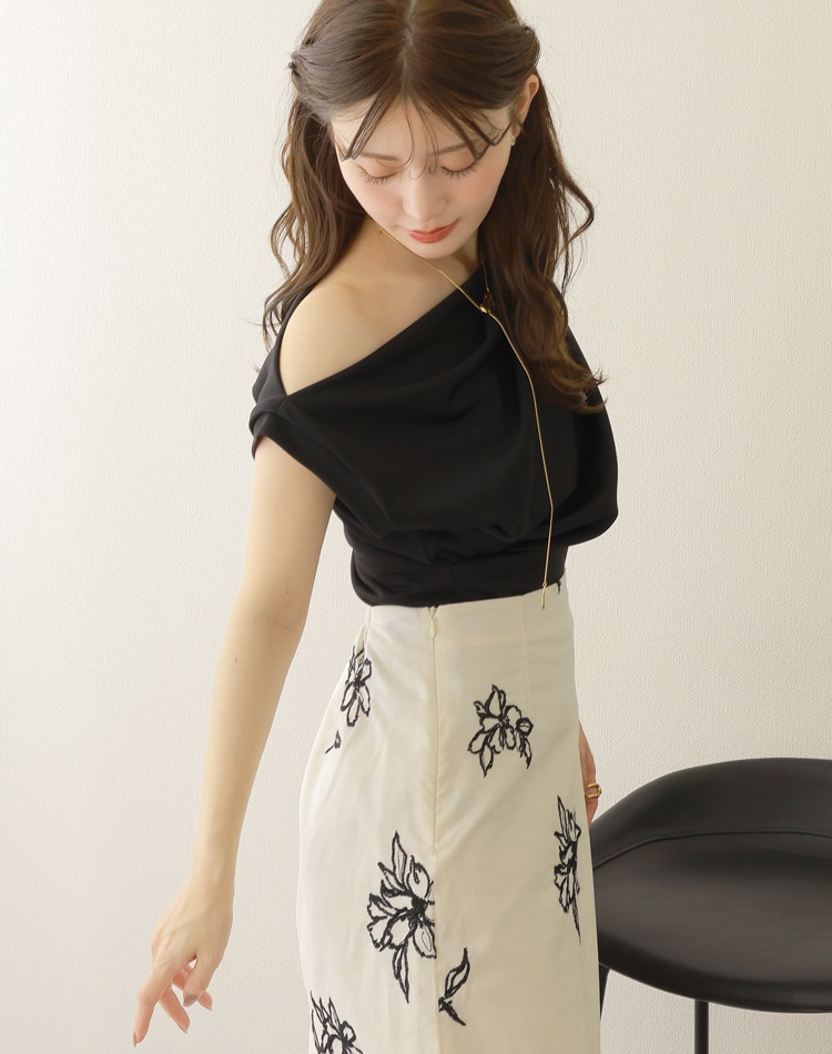 drape no sleeve tops | TOPS | LAULEN