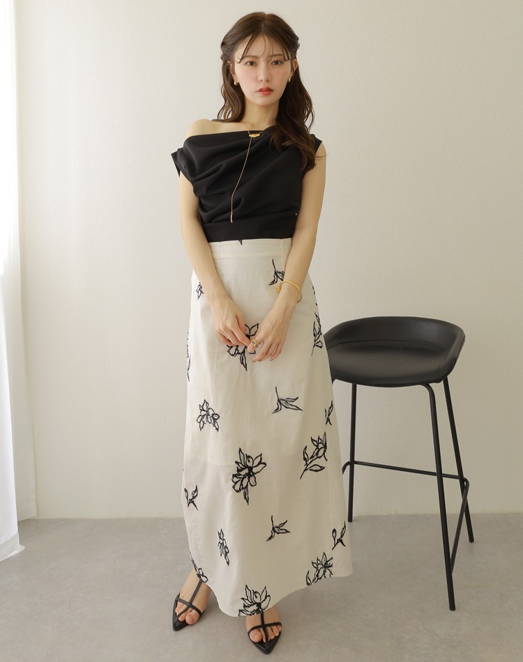 drape no sleeve tops | TOPS | LAULEN