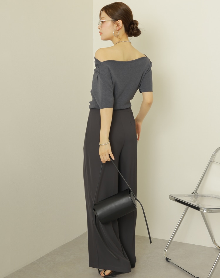 asymmetry drape tops | TOPS | LAULEN（ローレン）