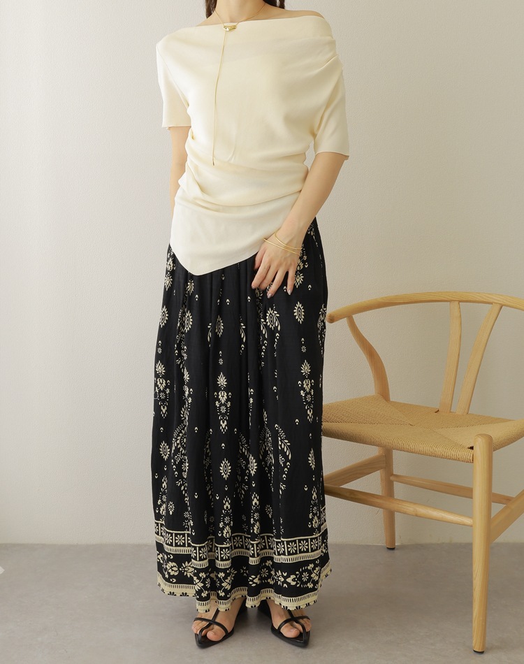 asymmetry drape tops | TOPS | LAULEN（ローレン）