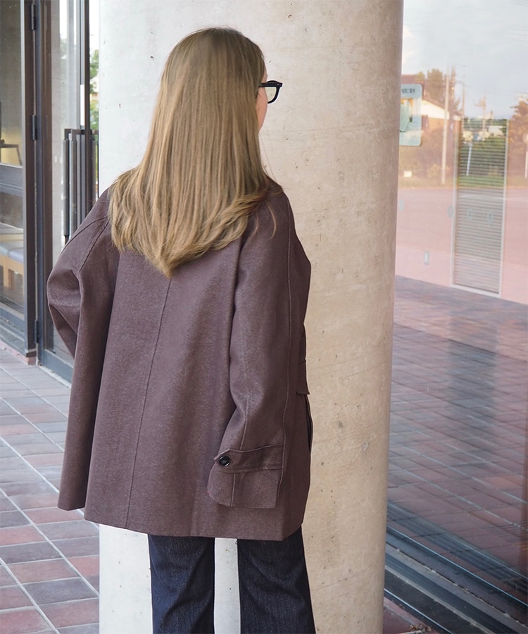stand collar medium coat | OUTER | LAULEN（ローレン）