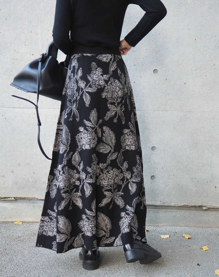 flower jacquard knit skirt | BOTTOMS | LAULEN（ローレン）