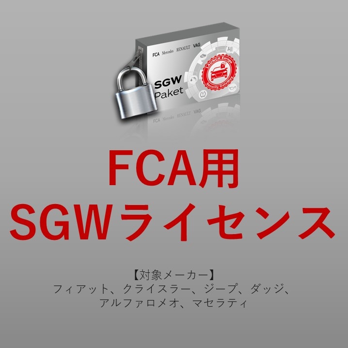 FCA用 SGWライセンス1年間